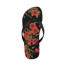 Load image into Gallery viewer, Poppies of War – Unisex Brazilian Flip Flops
